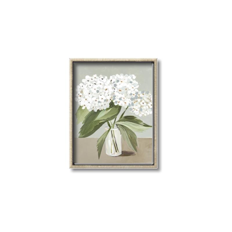 Picture of White Hydranga _GroupedProduct_Rectangle_Portrait_Canvas_Framed_