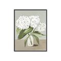 Picture of White Hydranga _GroupedProduct_Rectangle_Portrait_Canvas_Framed_