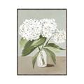 Picture of White Hydranga _GroupedProduct_Rectangle_Portrait_Canvas_Framed_