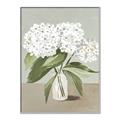 Picture of White Hydranga _GroupedProduct_Rectangle_Portrait_Canvas_Framed_