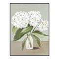 Picture of White Hydranga _GroupedProduct_Rectangle_Portrait_Canvas_Framed_