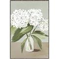 Picture of White Hydranga _GroupedProduct_Rectangle_Portrait_Canvas_Framed_