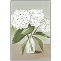 Picture of White Hydranga _GroupedProduct_Rectangle_Portrait_Canvas_Framed_