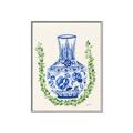 Picture of Blue vase II _GroupedProduct_Rectangle_Portrait_Canvas_Framed_