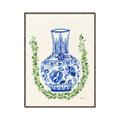 Picture of Blue vase II _GroupedProduct_Rectangle_Portrait_Canvas_Framed_