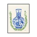 Picture of Blue vase II _GroupedProduct_Rectangle_Portrait_Canvas_Framed_