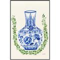 Picture of Blue vase II _GroupedProduct_Rectangle_Portrait_Canvas_Framed_