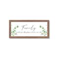 Picture of Story begins with Family _GroupedProduct_Panel_Landscape_Framed_Matted_