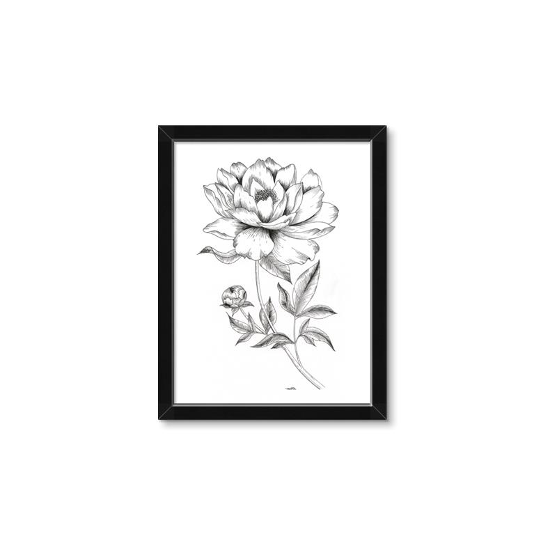 Picture of Flowers and leaves (Foil) _GroupedProduct_Rectangle_Portrait_Framed_Matted_