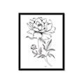 Picture of Flowers and leaves (Foil) _GroupedProduct_Rectangle_Portrait_Framed_Matted_