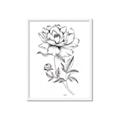 Picture of Flowers and leaves (Foil) _GroupedProduct_Rectangle_Portrait_Framed_Matted_