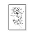 Picture of Flowers and leaves (Foil) _GroupedProduct_Rectangle_Portrait_Framed_Matted_
