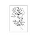 Picture of Flowers and leaves (Foil) _GroupedProduct_Rectangle_Portrait_Framed_Matted_