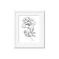 Picture of Flowers and leaves (Foil) _GroupedProduct_Rectangle_Portrait_Framed_Matted_