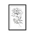 Picture of Flowers and leaves (Foil) _GroupedProduct_Rectangle_Portrait_Framed_Matted_