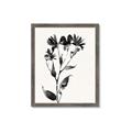 Picture of Black flower II (Ink border black ) _GroupedProduct_Rectangle_Portrait_Framed_Matted_