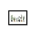 Picture of Pots with plants _GroupedProduct_Rectangle_Landscape_Framed_Matted_