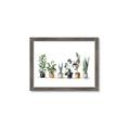 Picture of Pots with plants _GroupedProduct_Rectangle_Landscape_Framed_Matted_