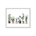 Picture of Pots with plants _GroupedProduct_Rectangle_Landscape_Framed_Matted_