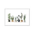 Picture of Pots with plants _GroupedProduct_Rectangle_Landscape_Framed_Matted_