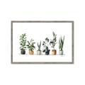 Picture of Pots with plants _GroupedProduct_Rectangle_Landscape_Framed_Matted_