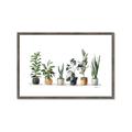 Picture of Pots with plants _GroupedProduct_Rectangle_Landscape_Framed_Matted_