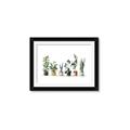 Picture of Pots with plants _GroupedProduct_Rectangle_Landscape_Framed_Matted_
