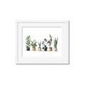 Picture of Pots with plants _GroupedProduct_Rectangle_Landscape_Framed_Matted_