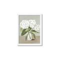 Picture of White Hydranga _GroupedProduct_Rectangle_Portrait_Framed_Matted_