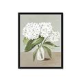 Picture of White Hydranga _GroupedProduct_Rectangle_Portrait_Framed_Matted_