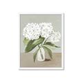 Picture of White Hydranga _GroupedProduct_Rectangle_Portrait_Framed_Matted_