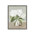 Picture of White Hydranga _GroupedProduct_Rectangle_Portrait_Framed_Matted_