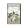 Picture of White Hydranga _GroupedProduct_Rectangle_Portrait_Framed_Matted_