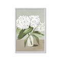 Picture of White Hydranga _GroupedProduct_Rectangle_Portrait_Framed_Matted_