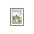Picture of White Hydranga _GroupedProduct_Rectangle_Portrait_Framed_Matted_