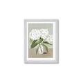 Picture of White Hydranga _GroupedProduct_Rectangle_Portrait_Framed_Matted_