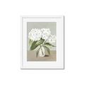 Picture of White Hydranga _GroupedProduct_Rectangle_Portrait_Framed_Matted_