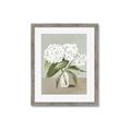 Picture of White Hydranga _GroupedProduct_Rectangle_Portrait_Framed_Matted_