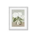 Picture of White Hydranga _GroupedProduct_Rectangle_Portrait_Framed_Matted_
