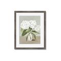 Picture of White Hydranga _GroupedProduct_Rectangle_Portrait_Framed_Matted_