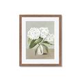 Picture of White Hydranga _GroupedProduct_Rectangle_Portrait_Framed_Matted_