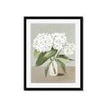 Picture of White Hydranga _GroupedProduct_Rectangle_Portrait_Framed_Matted_