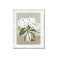 Picture of White Hydranga _GroupedProduct_Rectangle_Portrait_Framed_Matted_