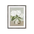 Picture of White Hydranga _GroupedProduct_Rectangle_Portrait_Framed_Matted_