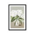 Picture of White Hydranga _GroupedProduct_Rectangle_Portrait_Framed_Matted_