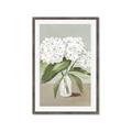 Picture of White Hydranga _GroupedProduct_Rectangle_Portrait_Framed_Matted_