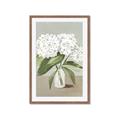Picture of White Hydranga _GroupedProduct_Rectangle_Portrait_Framed_Matted_