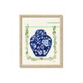 Picture of Blue vase I  _GroupedProduct_Rectangle_Portrait_Framed_Matted_
