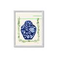 Picture of Blue vase I  _GroupedProduct_Rectangle_Portrait_Framed_Matted_