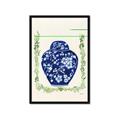 Picture of Blue vase I  _GroupedProduct_Rectangle_Portrait_Framed_Matted_